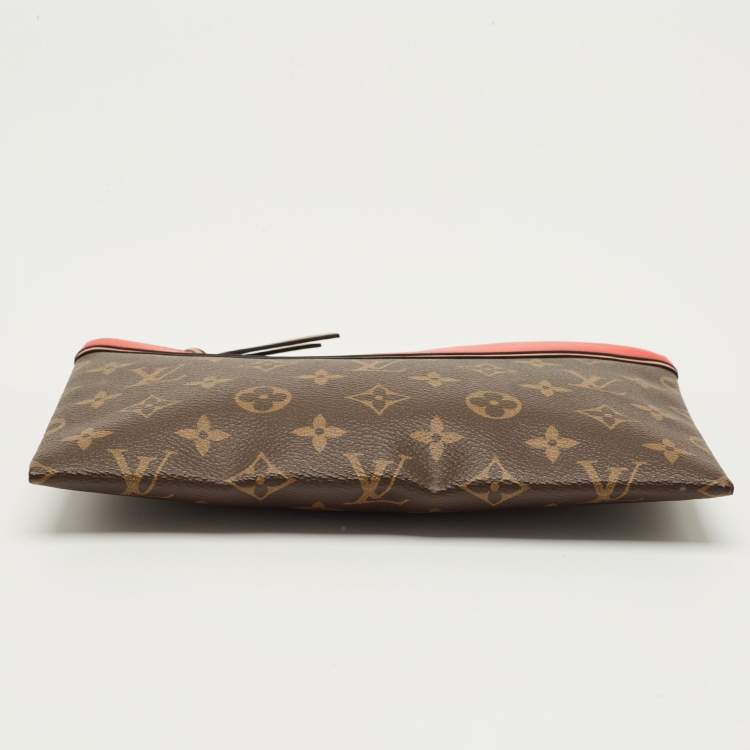 Pre Owned Louis Vuitton Cerise Monogram Canvas and Leather Tuileries Pochette