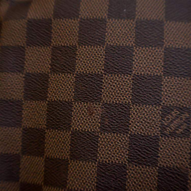Pre Owned Louis Vuitton Brown Damier Ebene Keepall Bandouliere 55