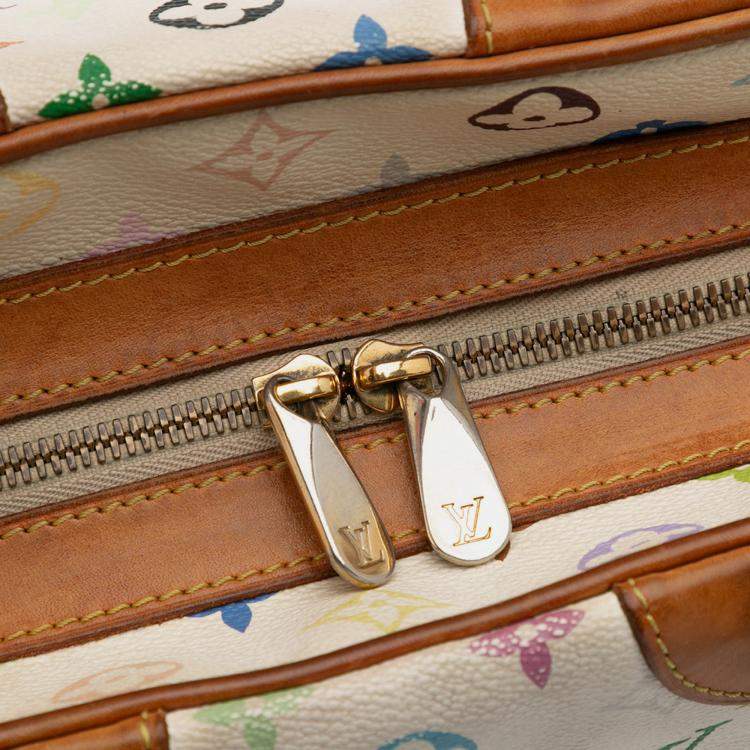 Pre Owned Louis Vuitton Multicolor White Monogram Multicolore Claudia