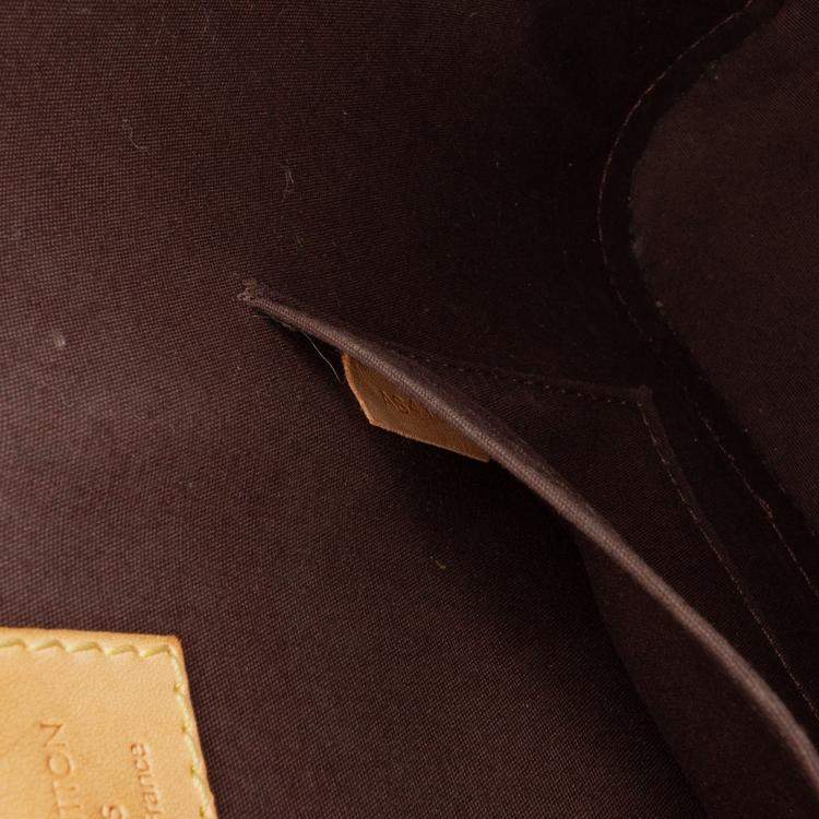 Pre Owned Louis Vuitton Purple Monogram Vernis Alma BB