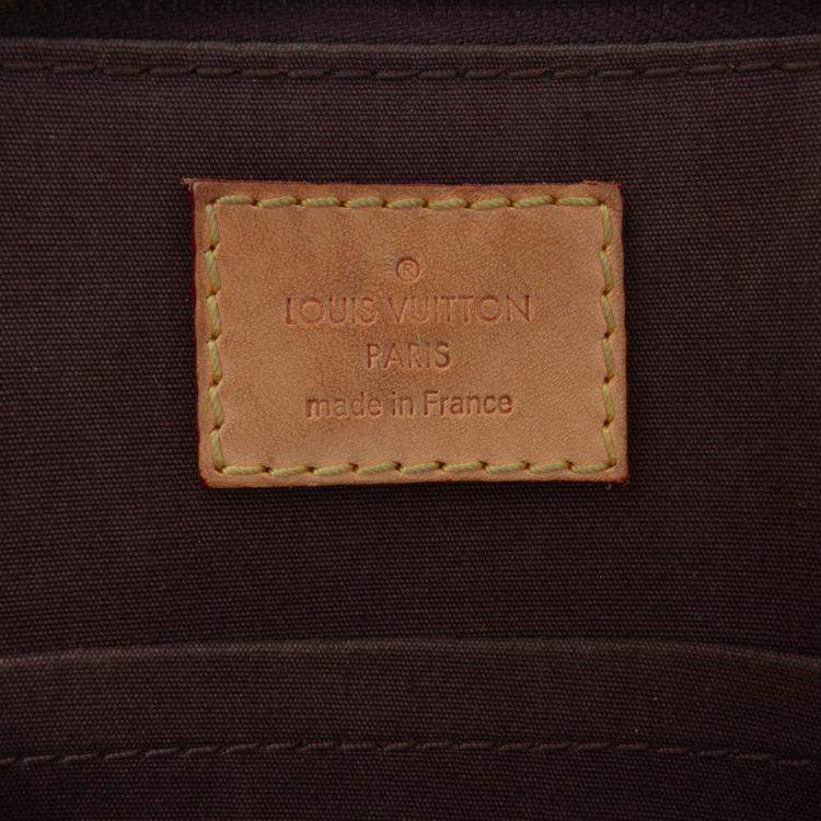 Pre Owned Louis Vuitton Purple Monogram Vernis Alma BB