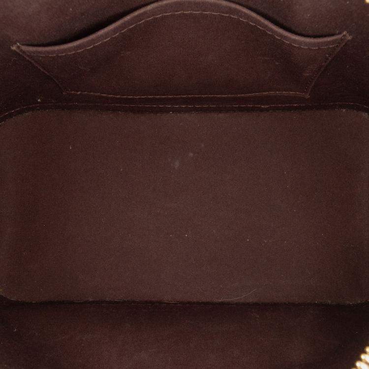Pre Owned Louis Vuitton Purple Monogram Vernis Alma BB