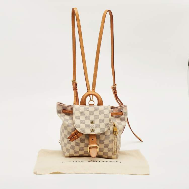 Pre Owned Louis Vuitton Damier Azur Canvas Sperone BB Bag