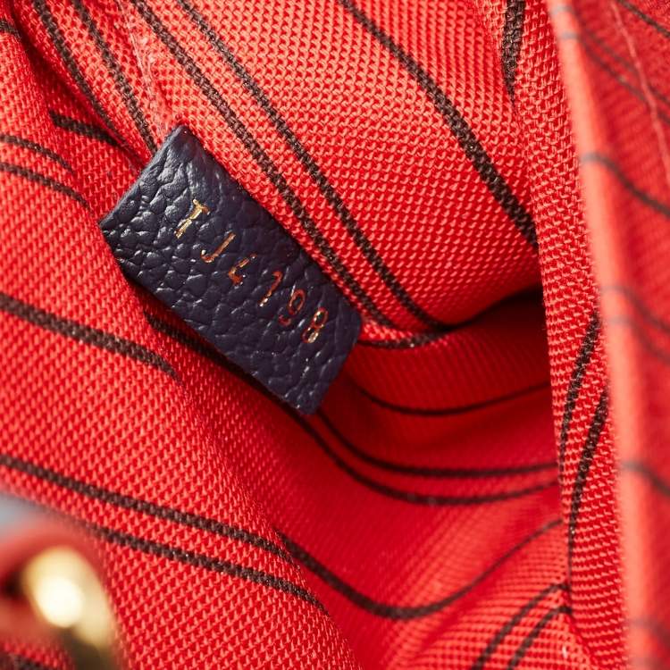 Pre Owned Louis Vuitton Marine Rogue Monogram Empreinte Leather Montaigne BB Bag