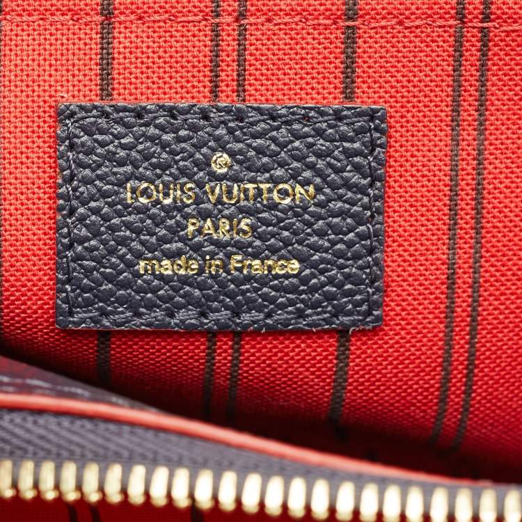 Pre Owned Louis Vuitton Marine Rogue Monogram Empreinte Leather Montaigne BB Bag