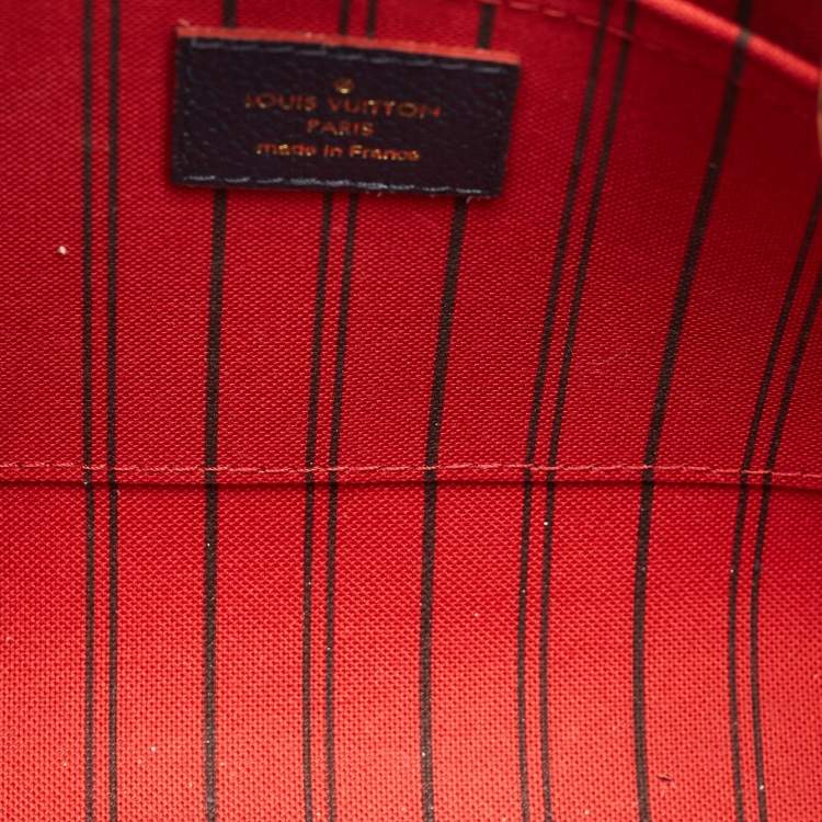 Pre Owned Louis Vuitton Marine Rogue Monogram Empreinte Leather Montaigne BB Bag