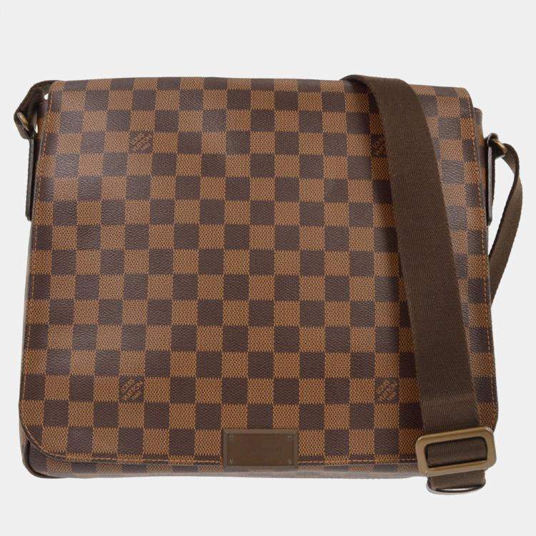 Pre Owned Louis Vuitton Damier District MM Shoulder Bag