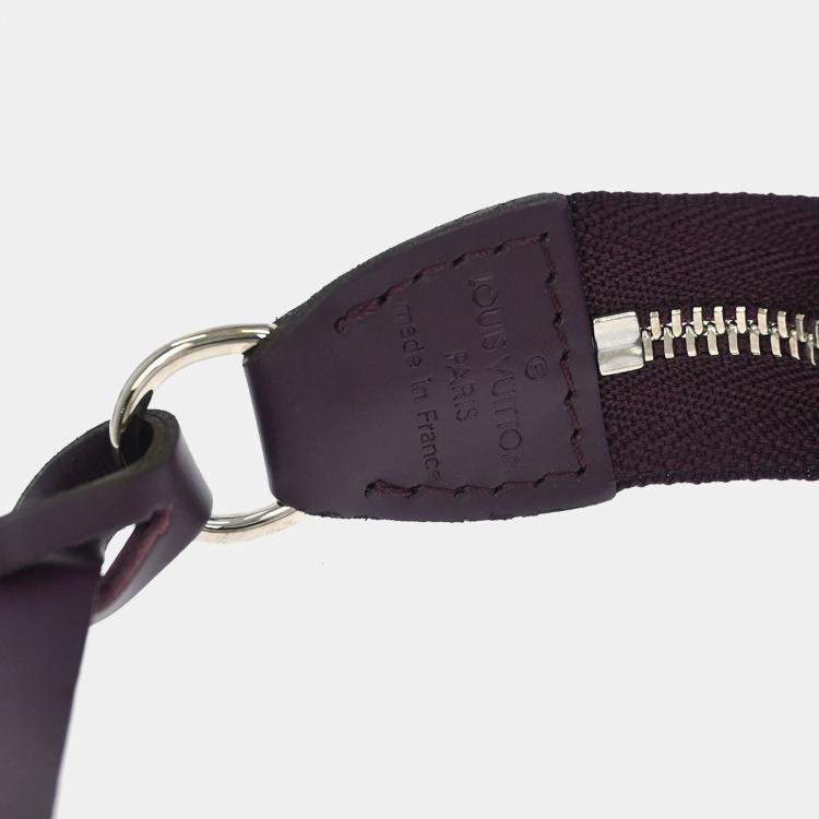 Pre Owned Louis Vuitton Purple Epi Pochette Accessoires 24 Handbag