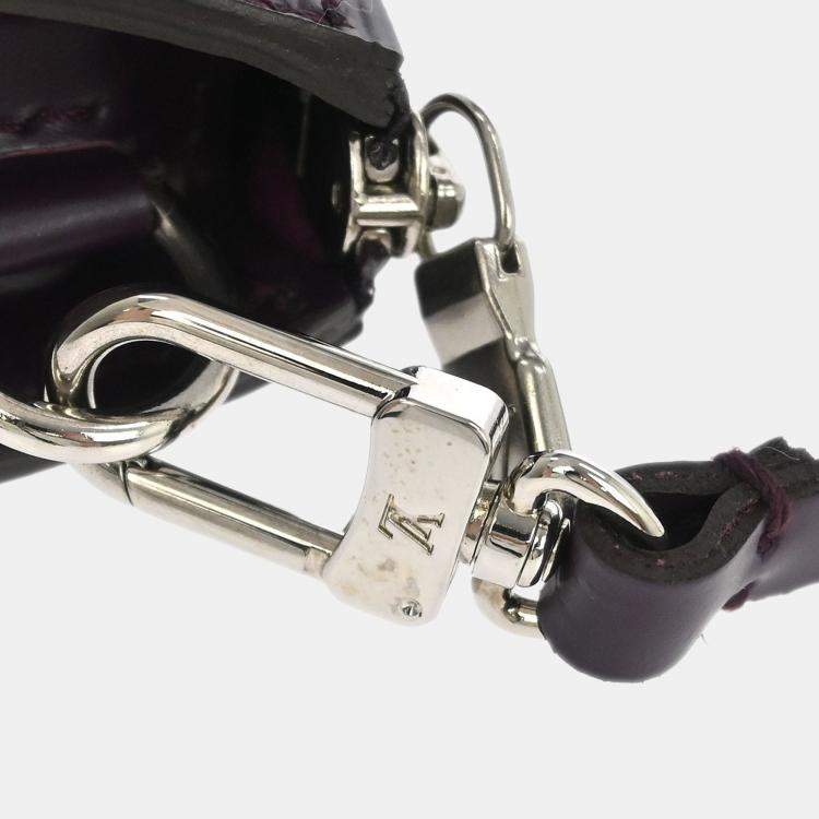 Pre Owned Louis Vuitton Purple Epi Pochette Accessoires 24 Handbag