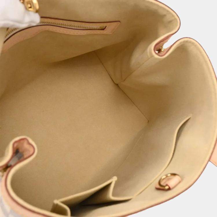 Pre Owned Louis Vuitton Damier Azur Hampstead PM Tote Handbag