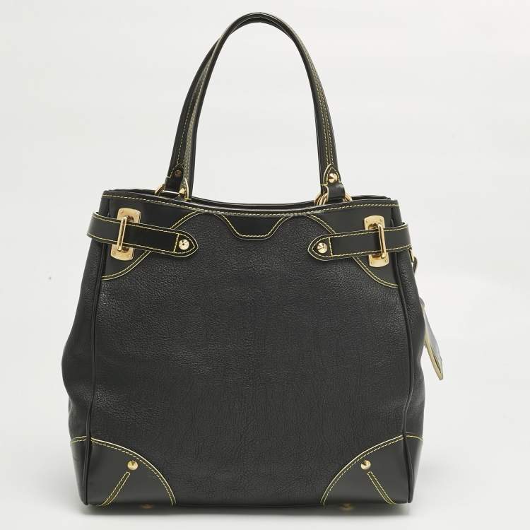 Pre Owned Louis Vuitton Black Suhali Leather Le Majestueux Bag