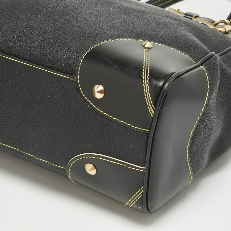 Pre Owned Louis Vuitton Black Suhali Leather Le Majestueux Bag