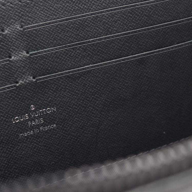 Pre Owned Louis Vuitton Black Monogram Eclipse Soft Trunk Wallet Crossbody
