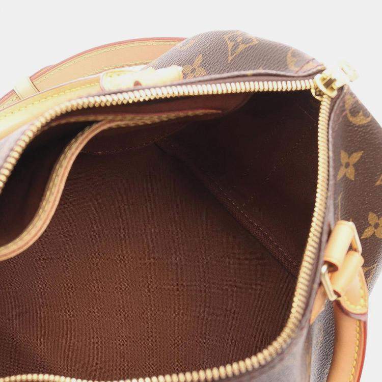 Pre Owned Louis Vuitton Brown Monogram Speedy Bandouliere 25