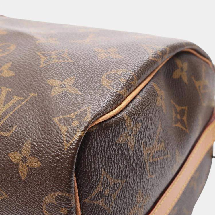 Pre Owned Louis Vuitton Brown Monogram Speedy Bandouliere 25