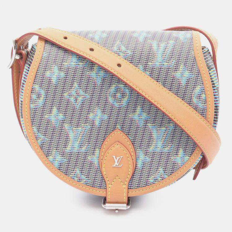 Pre Owned Louis Vuitton Blue Monogram LV Pop Tambourin