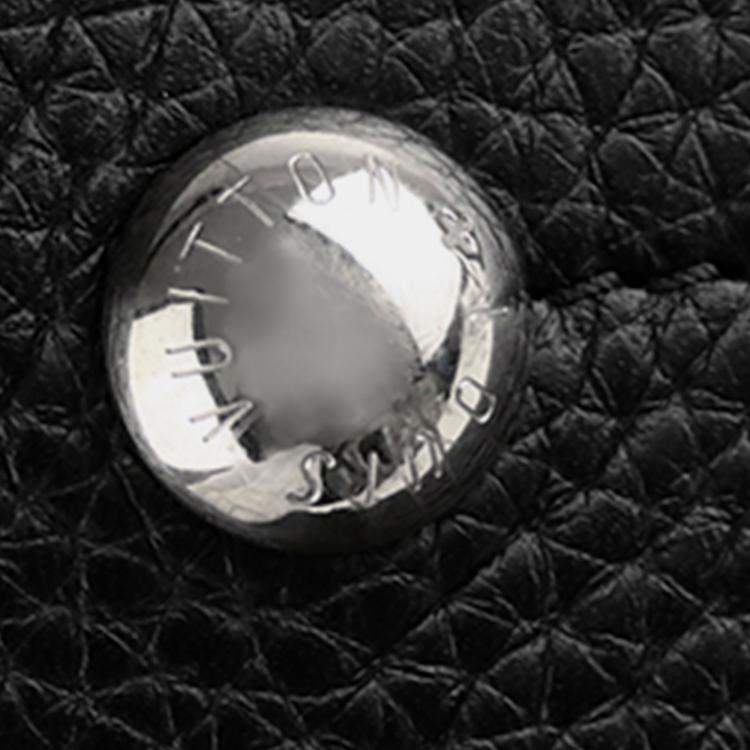 Pre Owned Louis Vuitton Black Blue Taurillon Armand LV Circle 