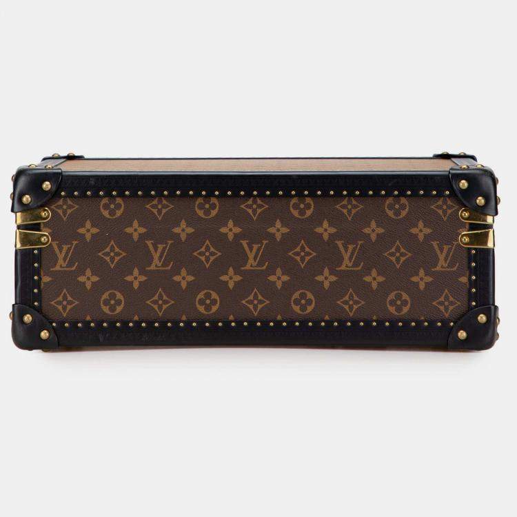 Pre Owned Louis Vuitton Brown Monogram Reverse Cotteville 40
