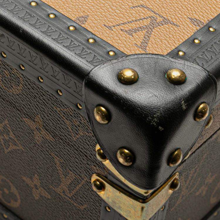 Pre Owned Louis Vuitton Brown Monogram Reverse Cotteville 40