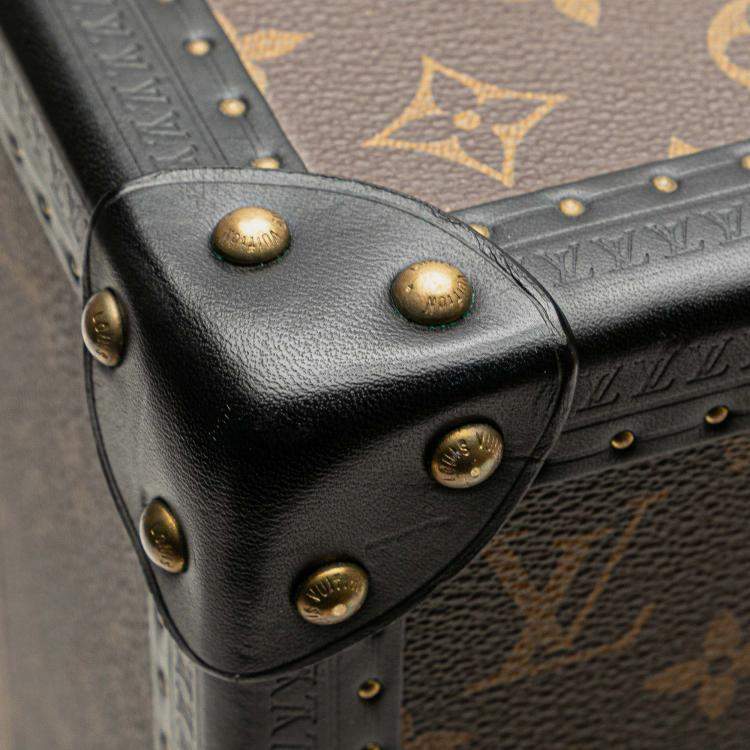 Pre Owned Louis Vuitton Brown Monogram Reverse Cotteville 40