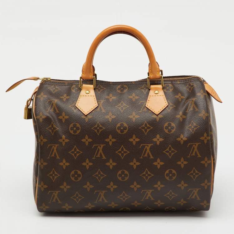 Pre Owned Louis Vuitton Monogram Canvas Speedy 30 Bag