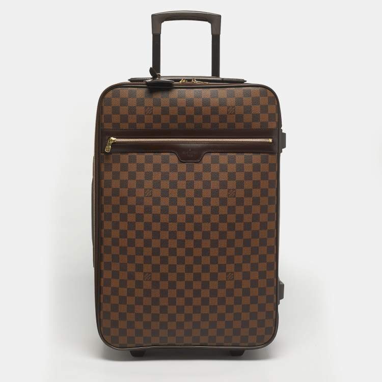 Pre Owned Louis Vuitton Damier Ebene Canvas Pegase 55 Luggage