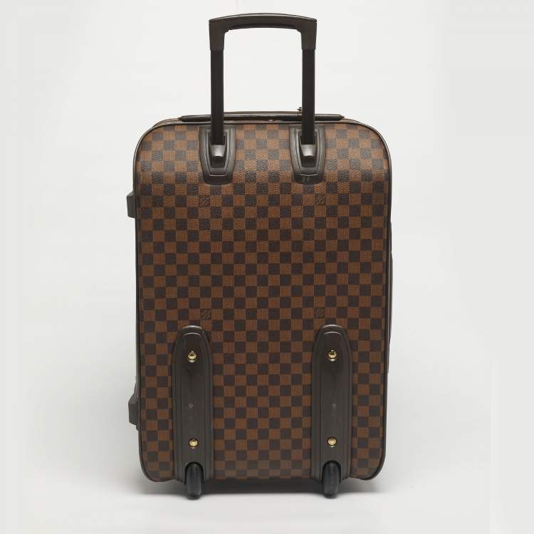 Pre Owned Louis Vuitton Damier Ebene Canvas Pegase 55 Luggage
