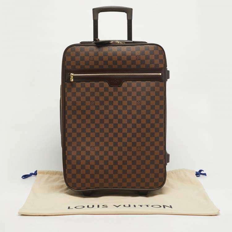 Pre Owned Louis Vuitton Damier Ebene Canvas Pegase 55 Luggage