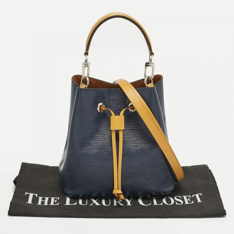 Pre Owned Louis Vuitton Indigo/Safran Epi Leather NéoNoé BB Bag