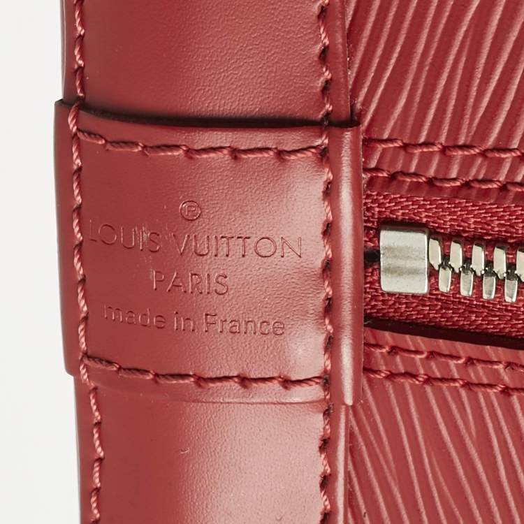 Pre Owned Louis Vuitton Rubis Epi Leather Alma PM Bag