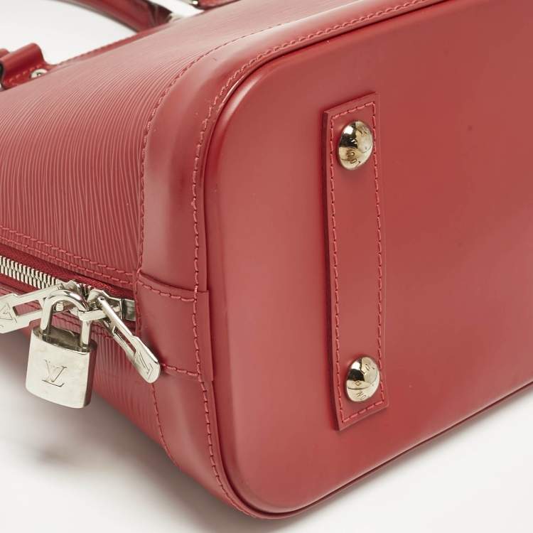 Pre Owned Louis Vuitton Rubis Epi Leather Alma PM Bag