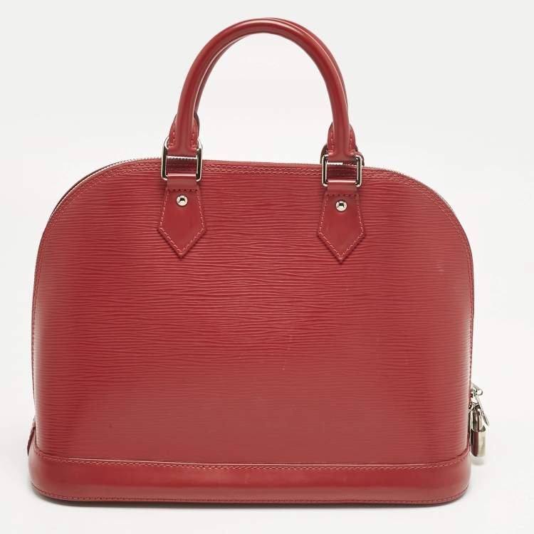 Pre Owned Louis Vuitton Rubis Epi Leather Alma PM Bag