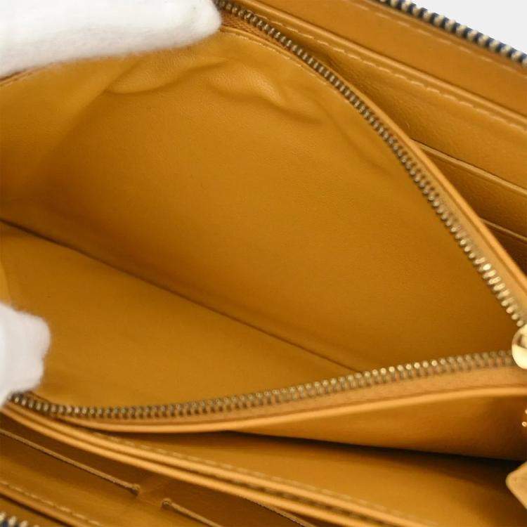 Pre Owned Louis Vuitton Blue Monogram Denim Zippy Wallet