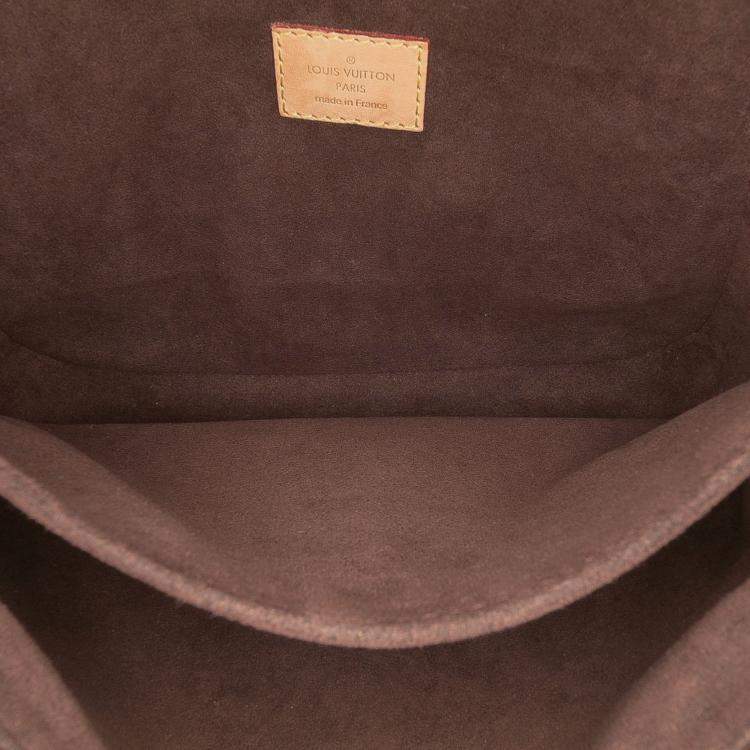Pre Owned Louis Vuitton Brown Monogram Pochette Metis
