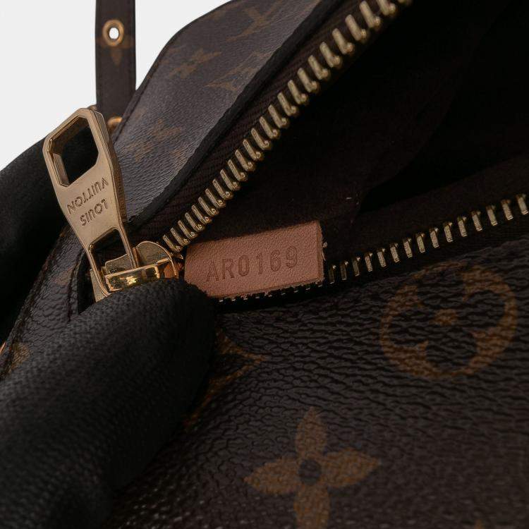 Pre Owned Louis Vuitton Brown Monogram Pochette Metis