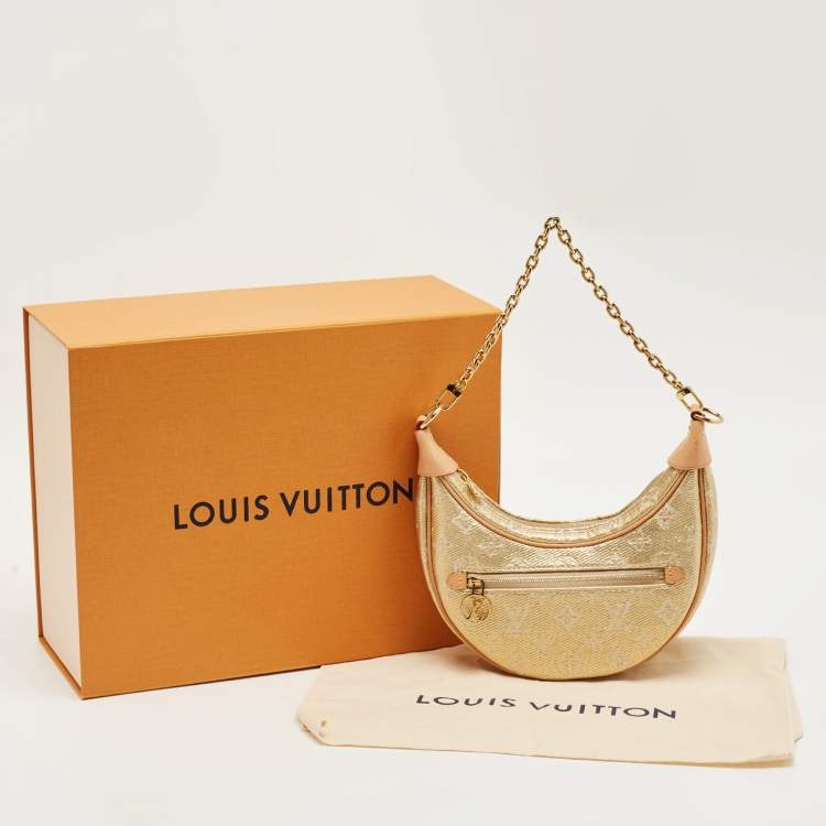 Pre Owned Louis Vuitton Gold Monogram Canvas Loop Bag