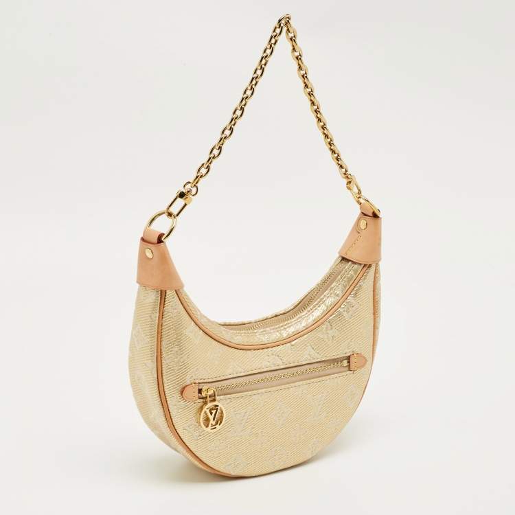 Pre Owned Louis Vuitton Gold Monogram Canvas Loop Bag