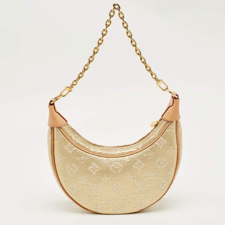 Pre Owned Louis Vuitton Gold Monogram Canvas Loop Bag
