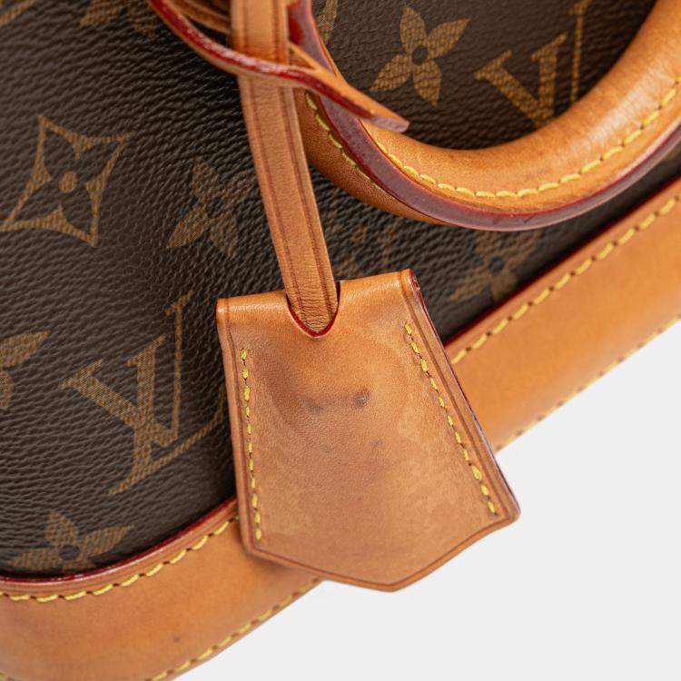 Pre Owned Louis Vuitton Brown Monogram Alma BB