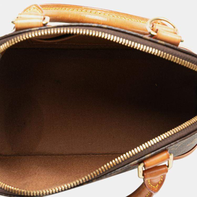 Pre Owned Louis Vuitton Brown Monogram Alma BB