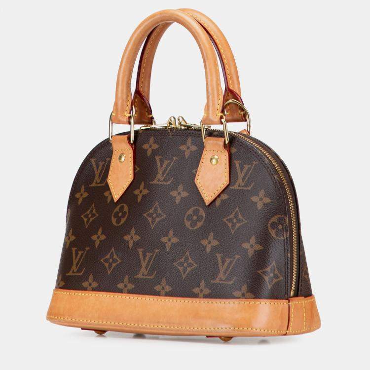 Pre Owned Louis Vuitton Brown Monogram Alma BB