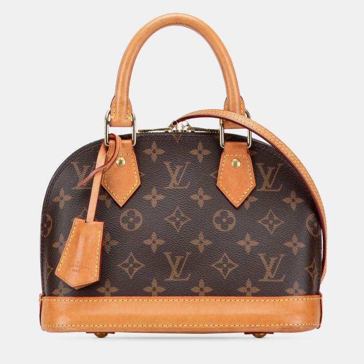 Pre Owned Louis Vuitton Brown Monogram Alma BB