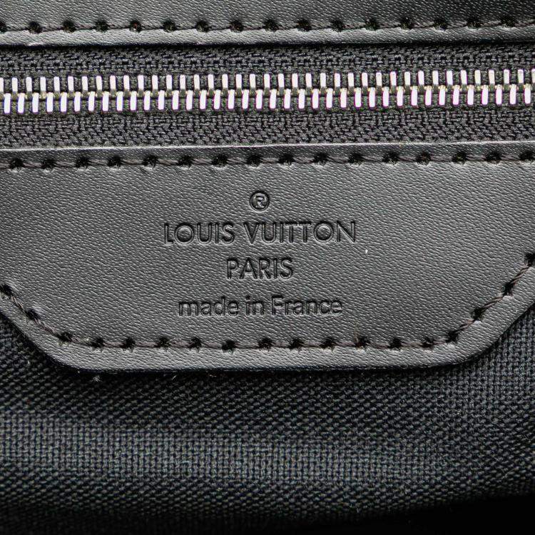 Pre Owned Louis Vuitton Black Damier Graphite Sac Leoh