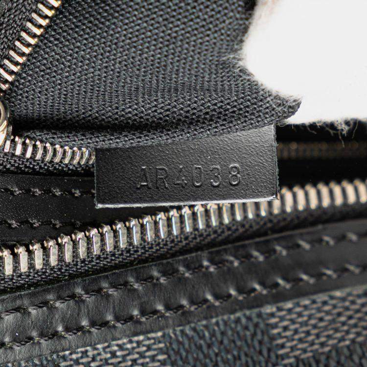 Pre Owned Louis Vuitton Black Damier Graphite Sac Leoh