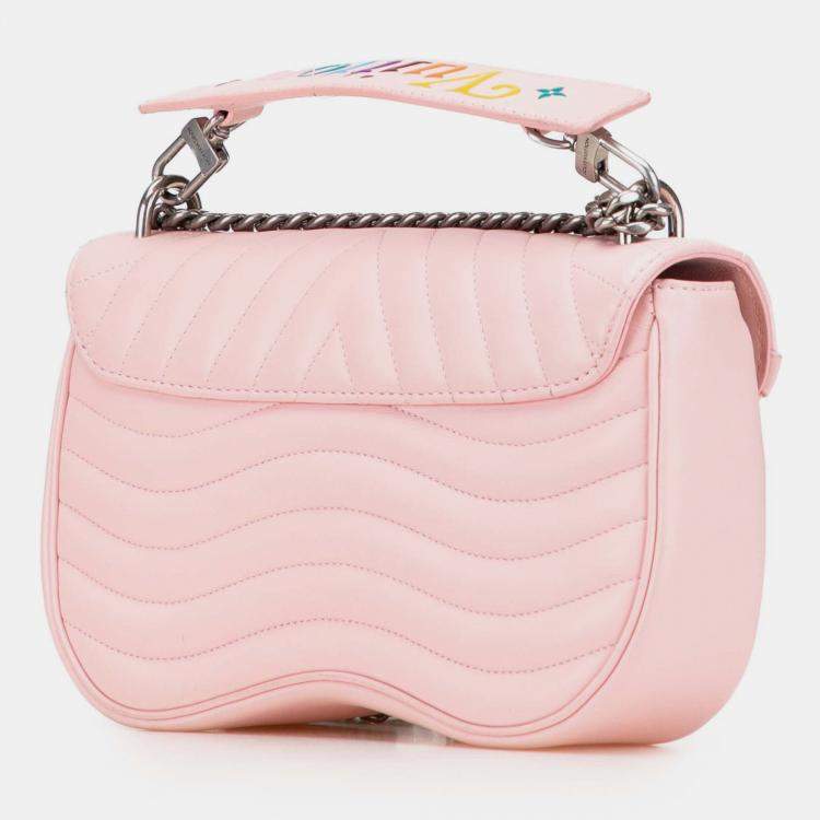 Pre Owned Louis Vuitton Pink New Wave Chain Bag MM