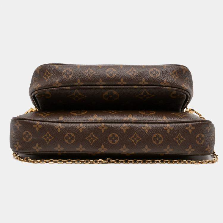 Pre Owned Louis Vuitton Brown Monogram Multi Pochette Accessoires
