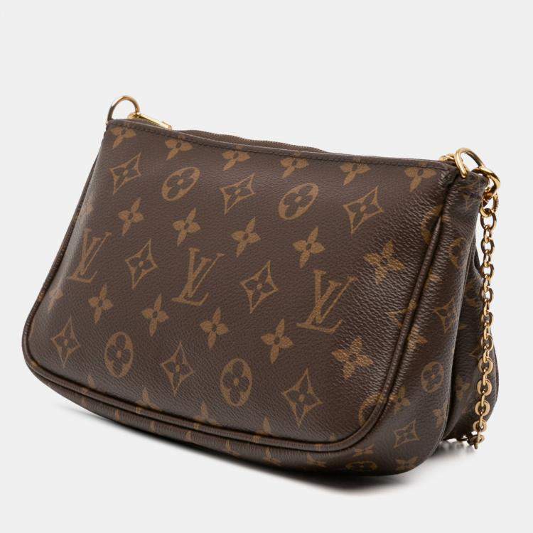 Pre Owned Louis Vuitton Brown Monogram Multi Pochette Accessoires