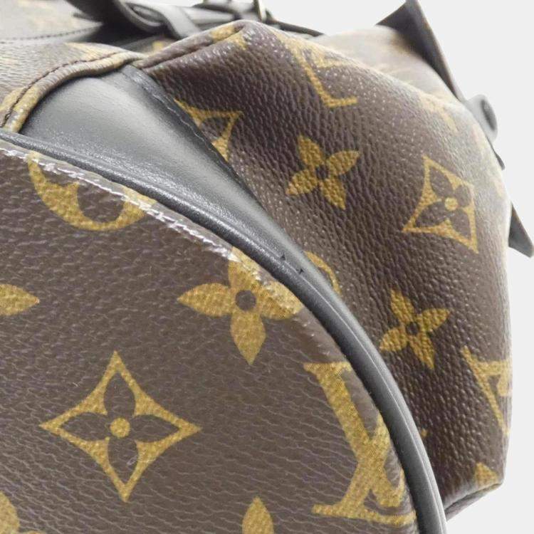 Pre Owned Louis Vuitton Monogram Macassar Christopher Mm Backpack