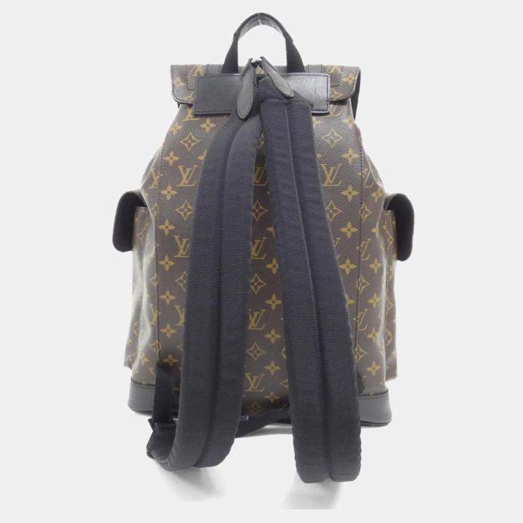 Pre Owned Louis Vuitton Monogram Macassar Christopher Mm Backpack