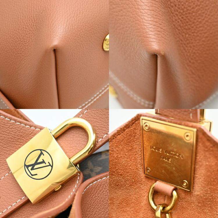 Pre Owned Louis Vuitton Lowkey Hobo Mm Cognac  Grained Calfskin Leather  Shoulder Bag 